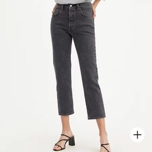 Levi’s 501 original stretch cropped jeans